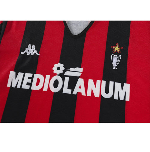 AC Milan 1989/90 Domicile à manches longues