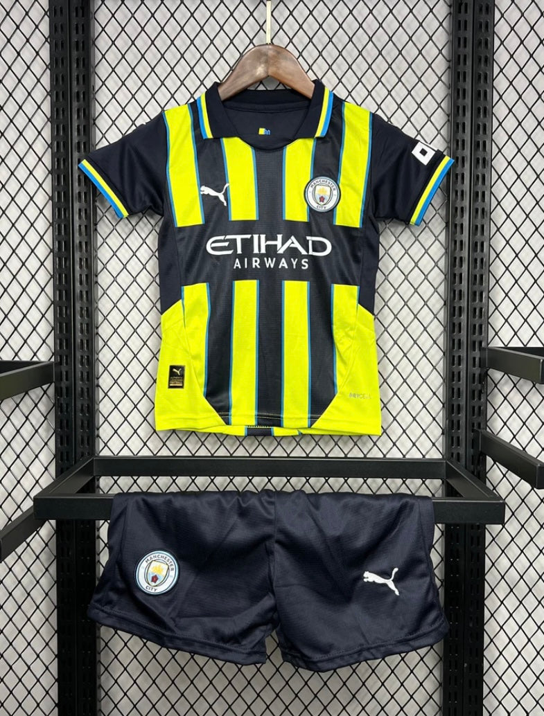 Kits Enfants Manchester City 2024/25 Extérieur
