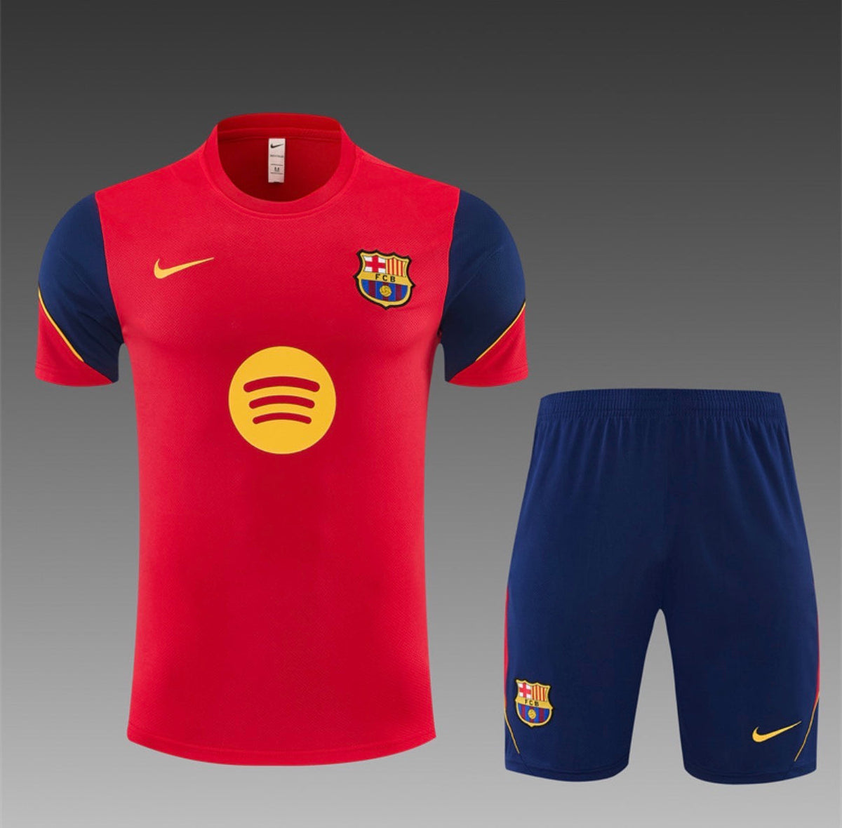 Ensemble Maillot + Short FC Barcelone Entraînement Rouge/Marine BARÇA 2026/27