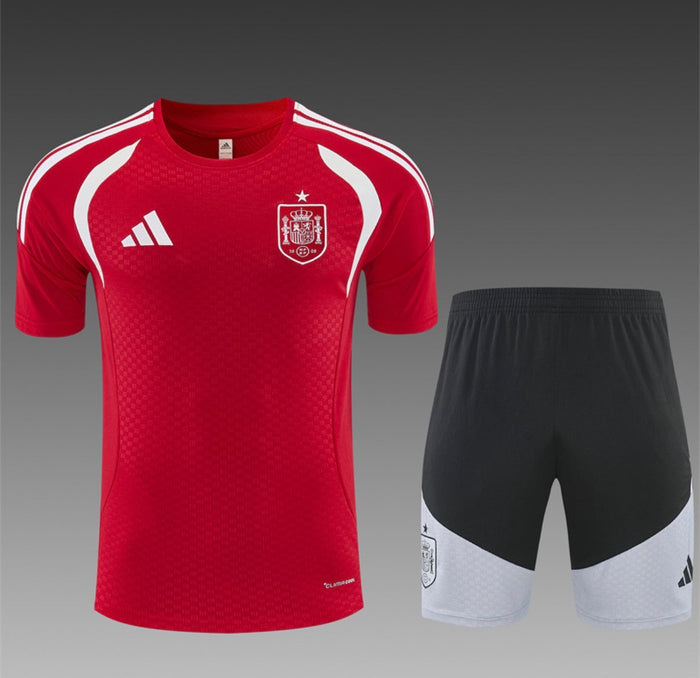 Ensemble Maillot + Short Équipe d'Espagne Entraînement Rouge/Noir 2026/27